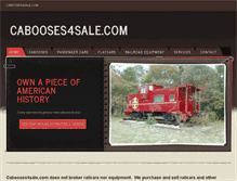 Tablet Screenshot of cabooses4sale.com